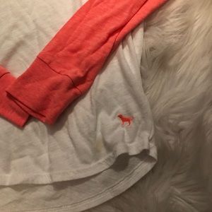 VS salmon and white baseball t!